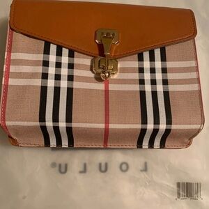 Loulu tan Plaid Women's Bag